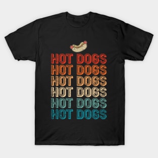 Funny Retro Hot Dog T-Shirt